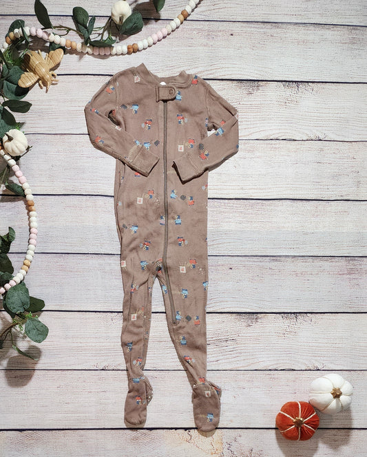 Hanna Andersson Footed Pajamas, Size 2T / 85cm