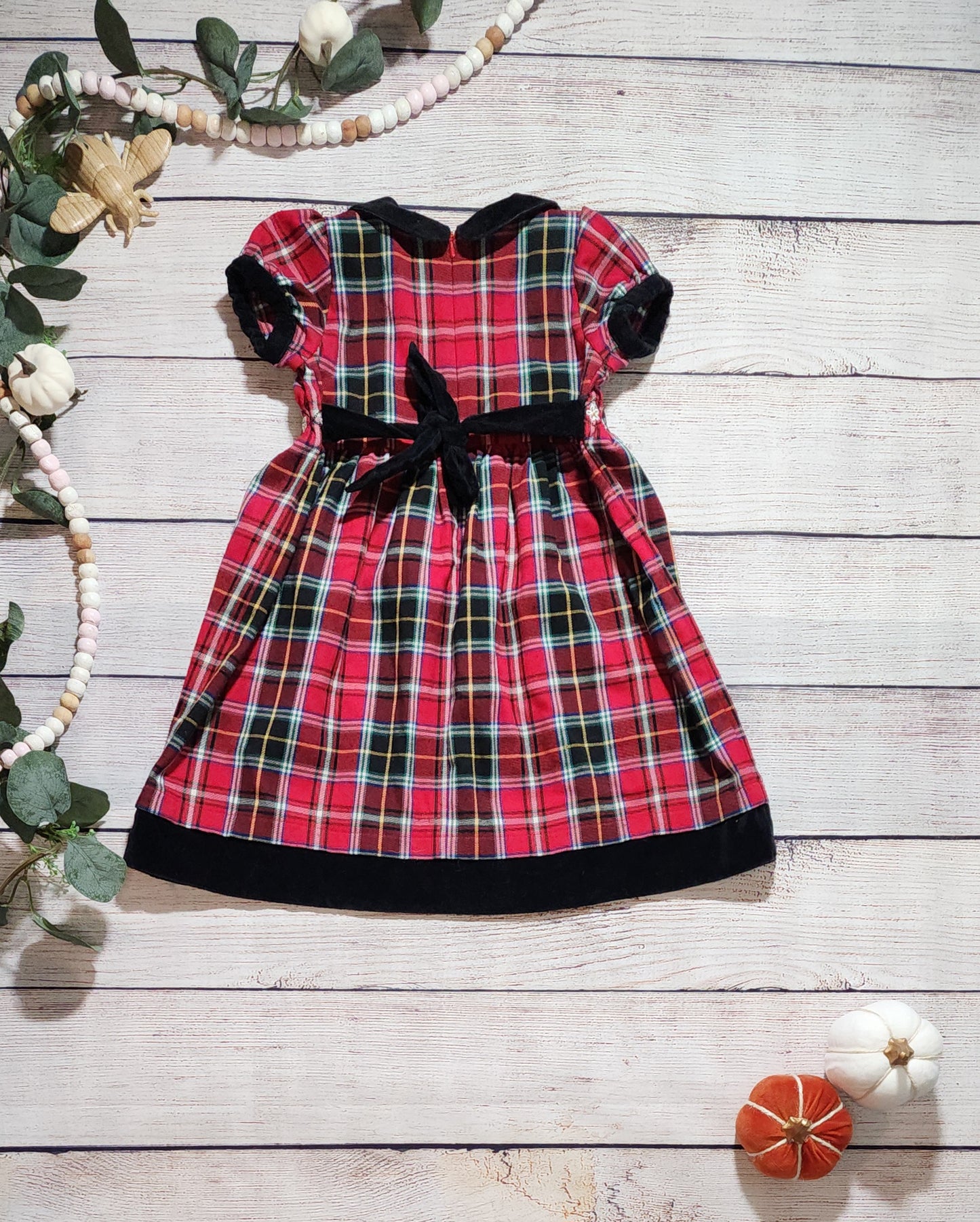 Hanna Andersson Plaid Dress, Size 3T / 90cm