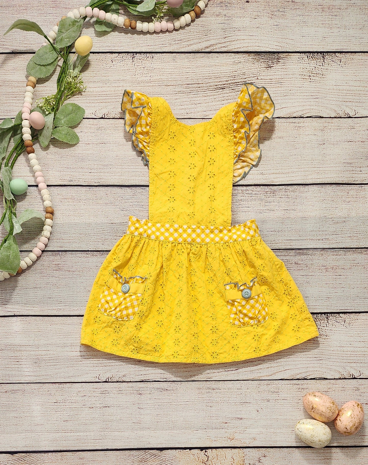 Matilda Jane Splendid Sunshine Pinafore Dress, Size 4