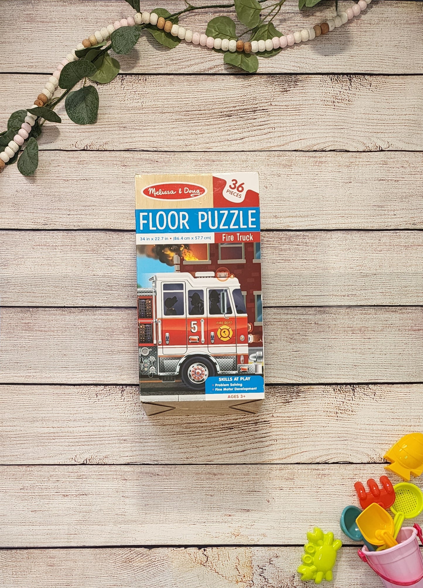 Melissa & Doug Floor Puzzle, Fire Truck