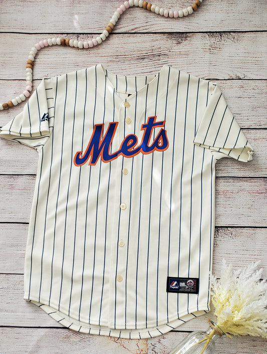 Majestic Mets Jersey, Size Youth Large