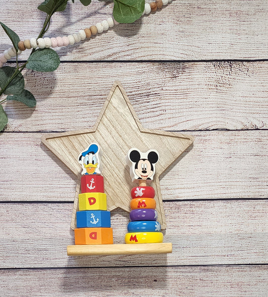 Melissa & Doug Mickey Mouse & Donald Duck Stacker