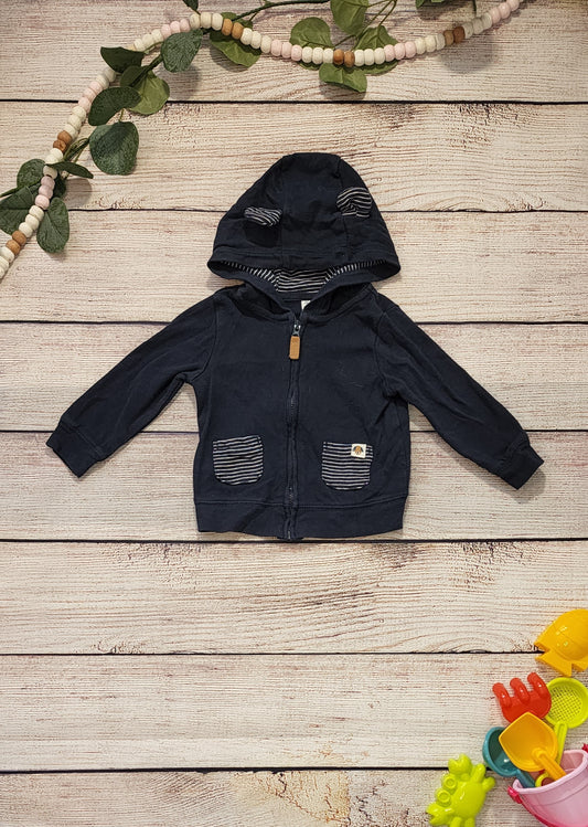 Carters Zip Up Hooded Sweatshirt, 9 Months