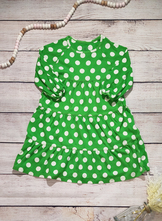 Green Cotton by Garnet Hill Dress, Size 4