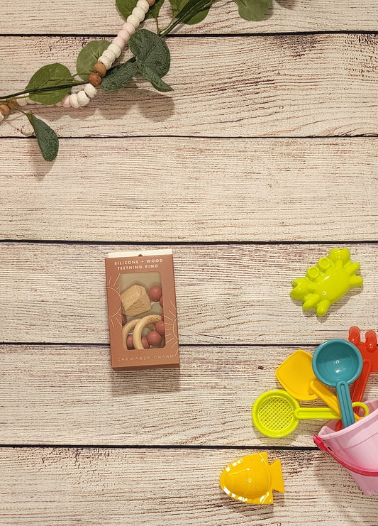 Chewable Charm Hayes Silicone + Wood Teether